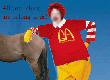 Ronnie, I am not mad at you even though McDonalds is a bunch of crap!