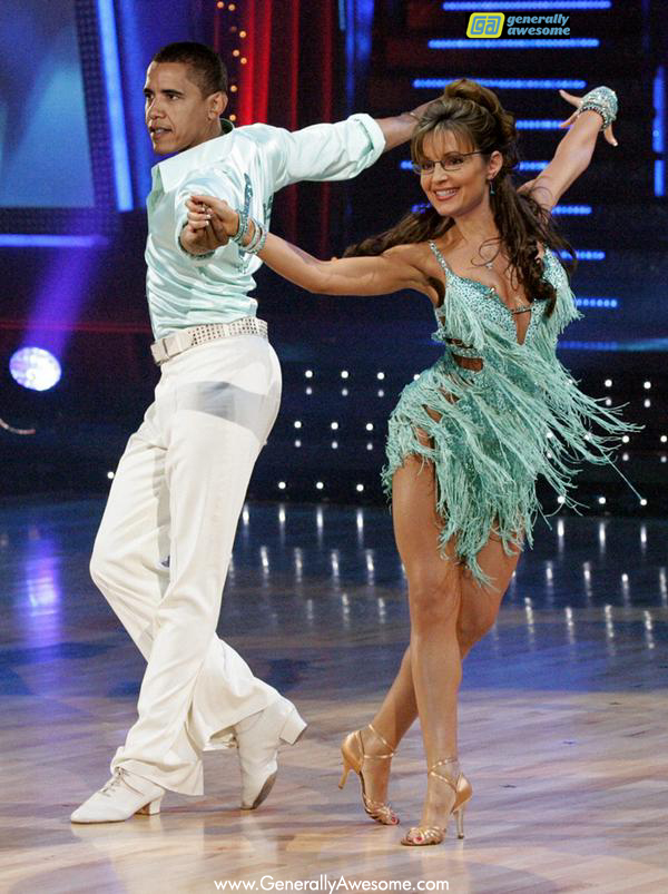 What if Barack Obama and Sarah Palin were partners on Dancing with the Stars?