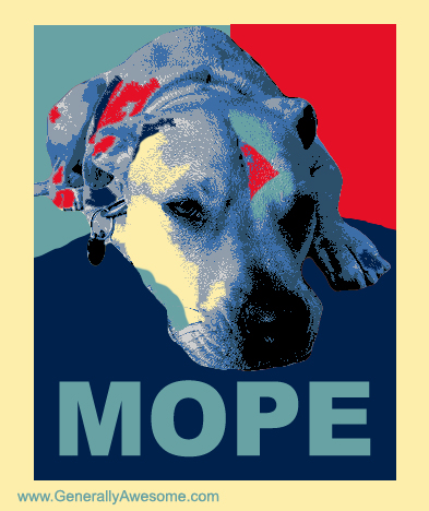 MOPE There are some Republicans who can find little uplifting or positive to live for.