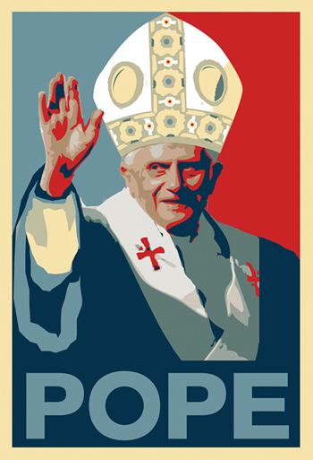 POPE! Catholics have as much blind faith in the Pope as liberals have in Obama!